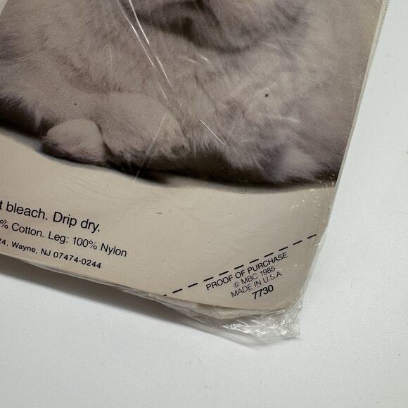 Mayer Bunny Ultra Sheer Control Top Sandalfoot Med Tall White 80’s Pantyhose - Picture 5 of 7